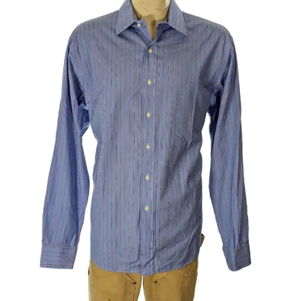 VTG Polo Ralph Lauren Curham Cotton Button Down Shirt Custom Fit Sz 18 XXL EUC